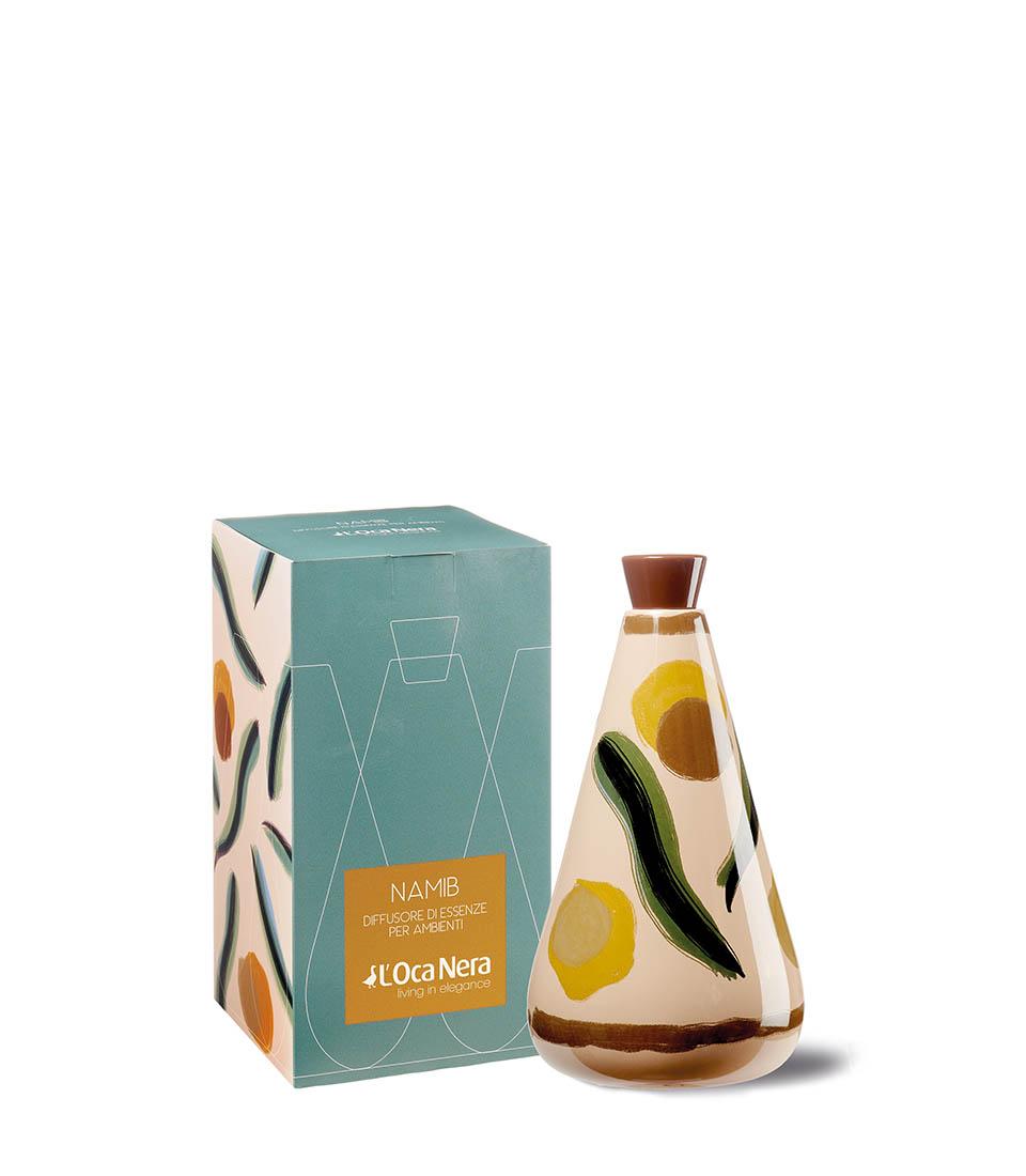 L'oca nera - profumatore ambiente namib in ceramica con bastoncini profumazione esclusa 1.70 litri 14x5x27 cm