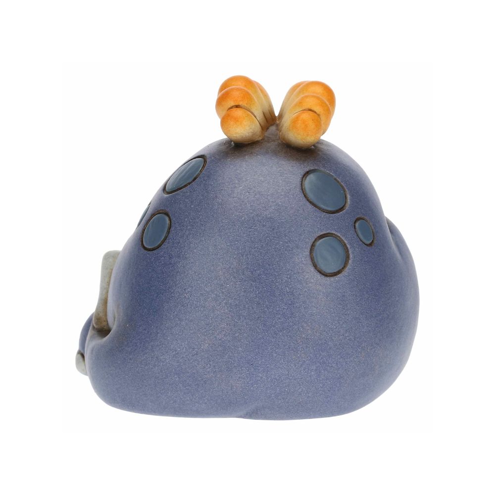 Thun - statua draghetto blu coccolone in ceramica 12cm - Senza Scatolo