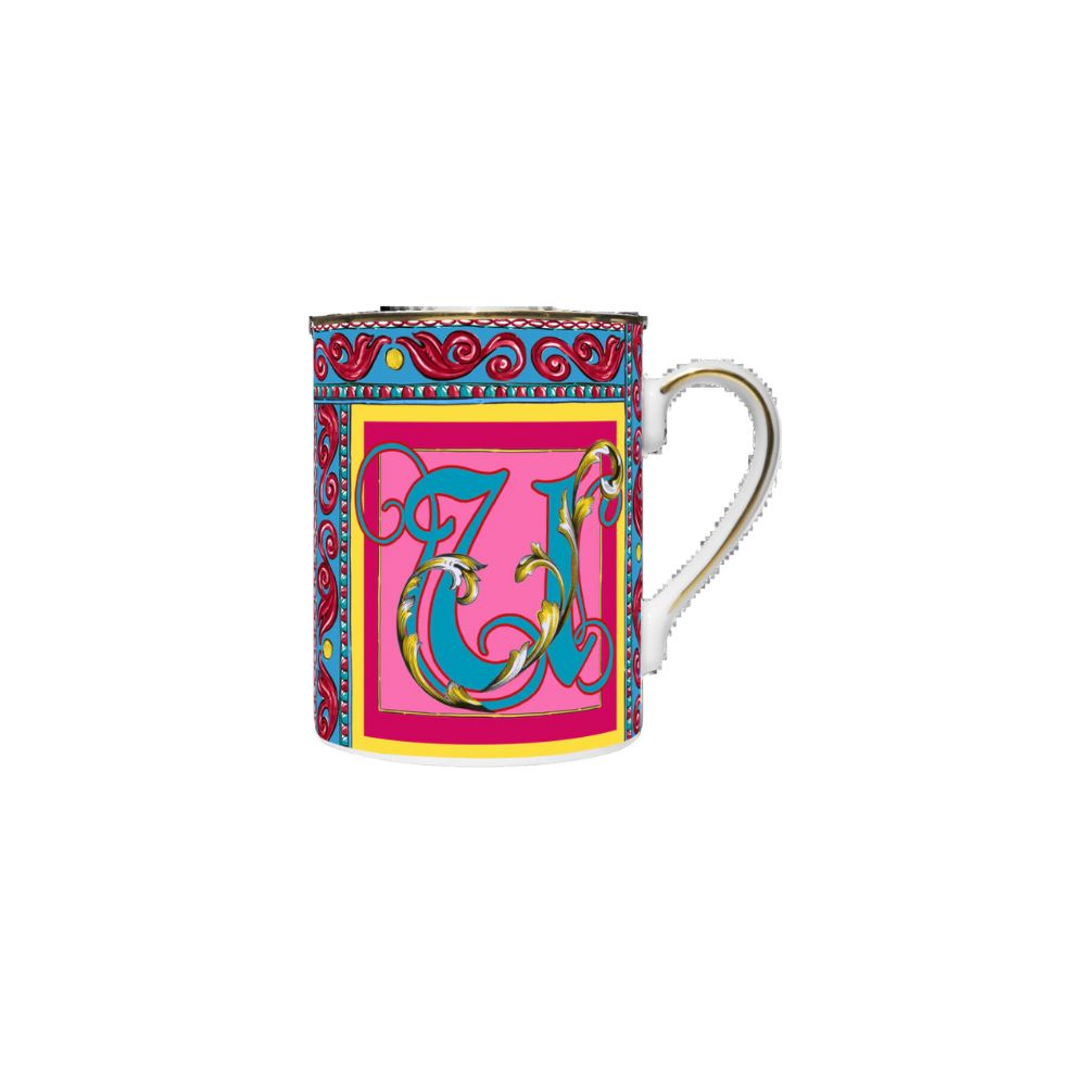 Baci Milano - Mug in porcellana linea Ortigia alfabeto 10.5cm