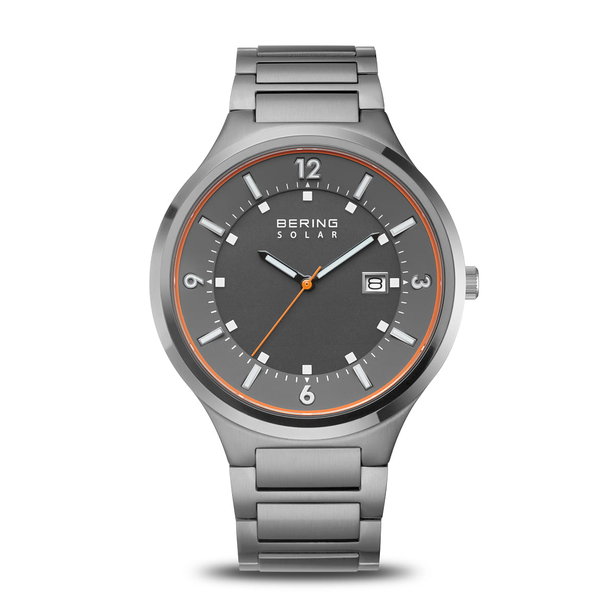 Bering Solar Grigio Spazzolato Orologio 14442-777