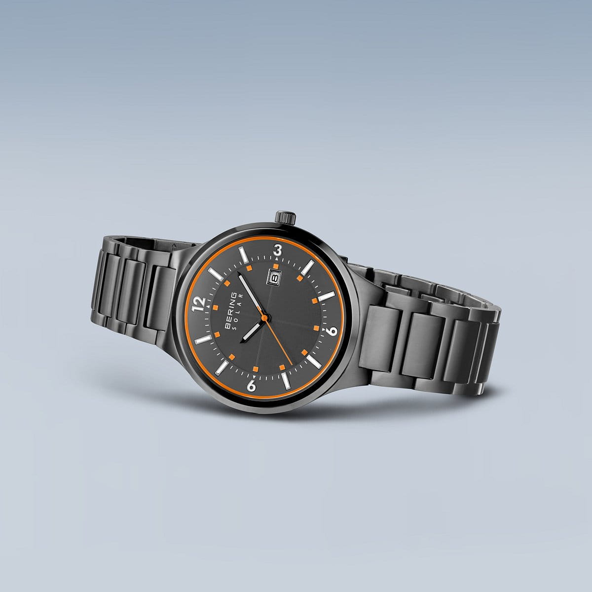 Bering Solar Grigio Spazzolato Orologio 14442-777