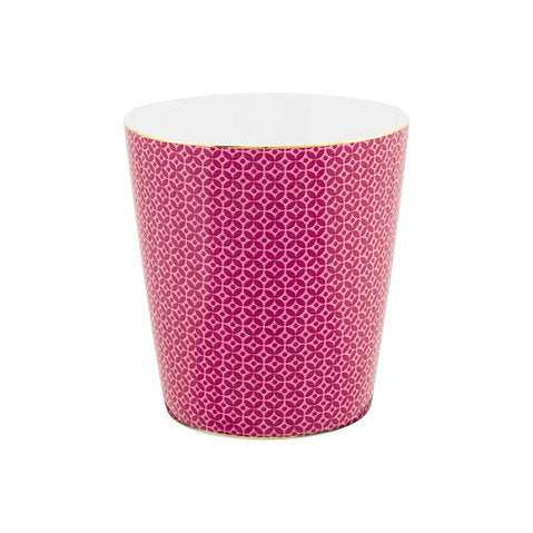 Pip Studio - tazza senza Manico in porcellana Tiles e Mini Piattino Rosa - Mugs & Match 230 ml