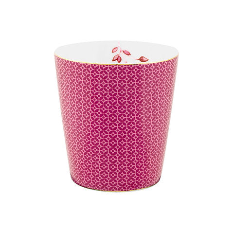 Pip Studio - tazza senza Manico in porcellana Tiles e Mini Piattino Rosa - Mugs & Match 230 ml