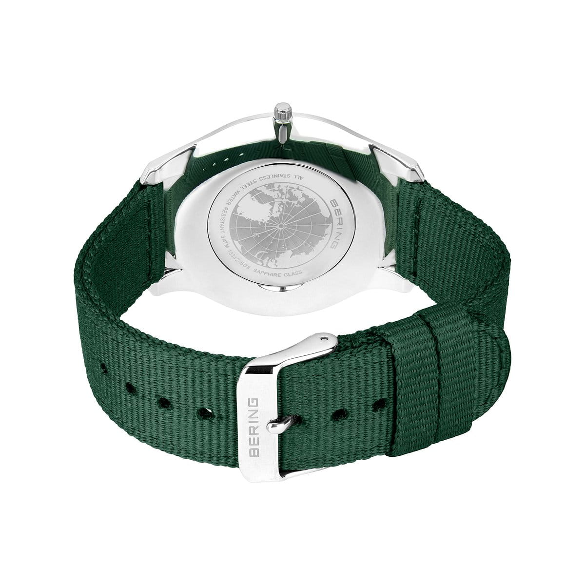 Bering Ultra Slim Verde Orologio 18342-508