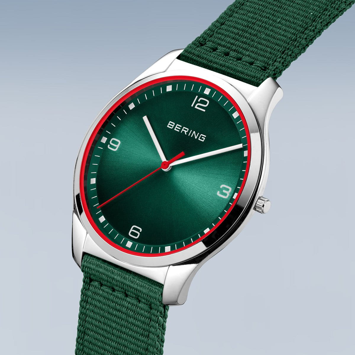Bering Ultra Slim Verde Orologio 18342-508