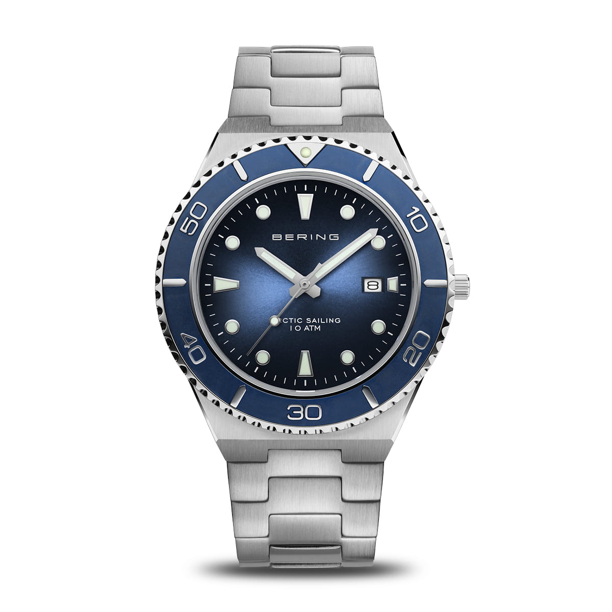 Bering Blue Argento Spazzolato Orologio 18940-707