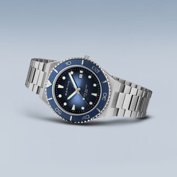 Bering Blue Argento Spazzolato Orologio 18940-707