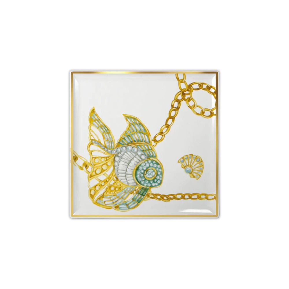 Baci Milano - Vassoio Gourmet Portofino in Porcellana 11x11 cm