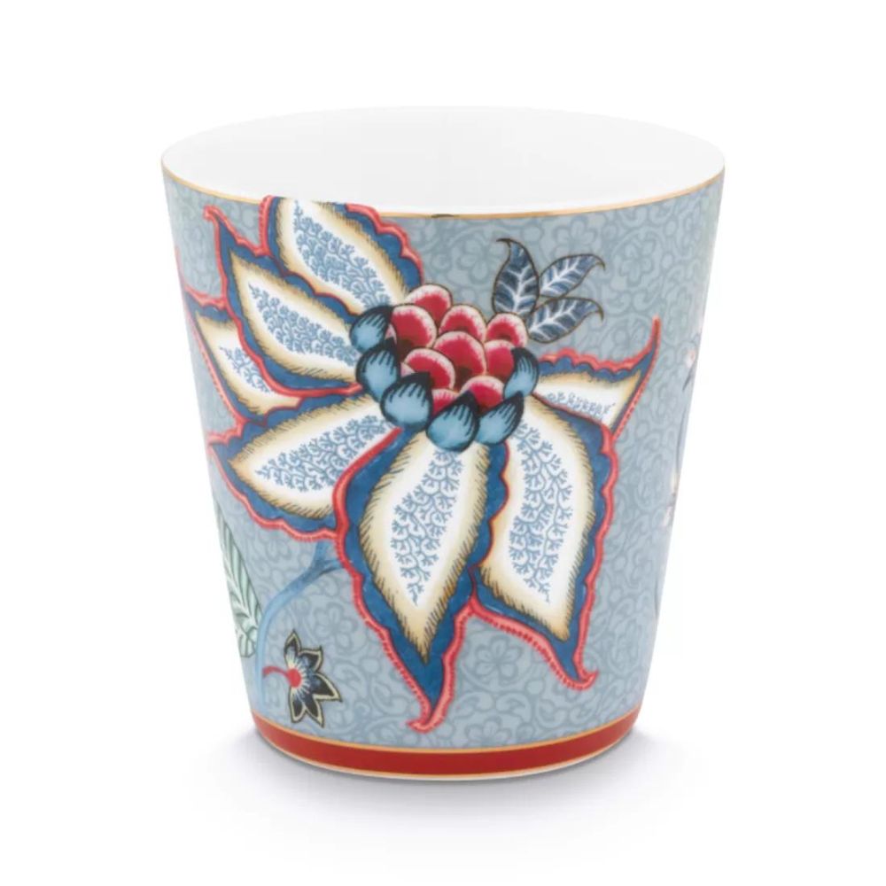 Pip Studio - Oriental Flower Festival Giftset 4 Tazze senza manico Blu 230 ml