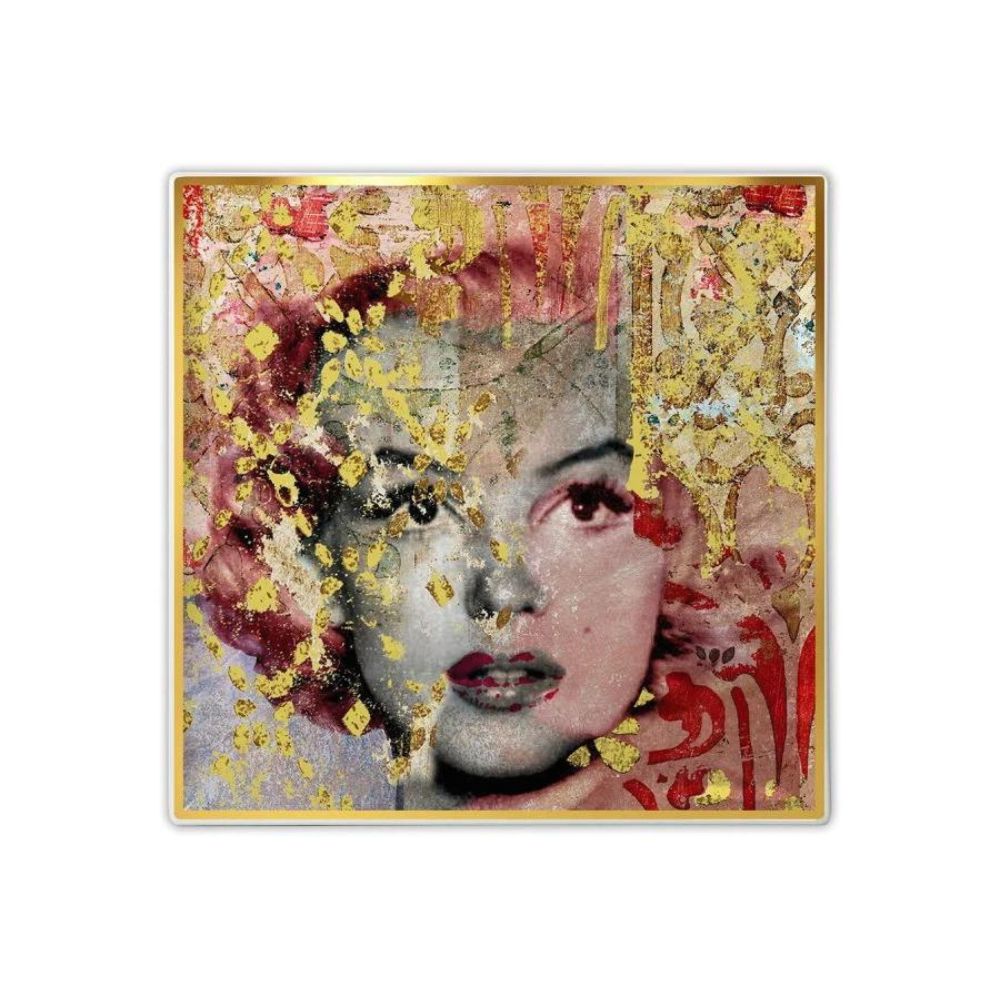 Baci Milano - Vassoio Gourmet in Porcellana Memories Marilyn 11x11cm