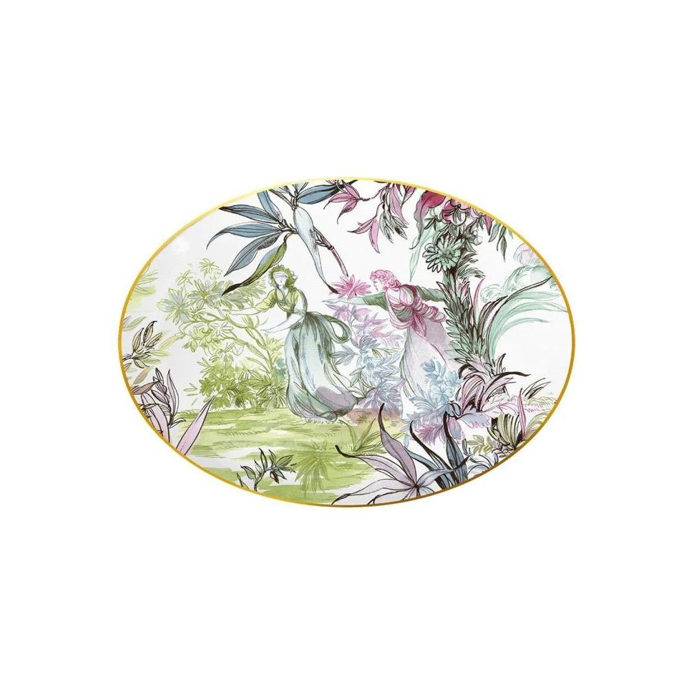 Baci Milano - Piatto Ovale In Porcellana 26 Cm