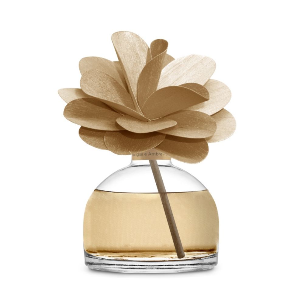 Muhà - profumatore d'ambiente flower diffuser - vaniglia e ambra pura 200ml