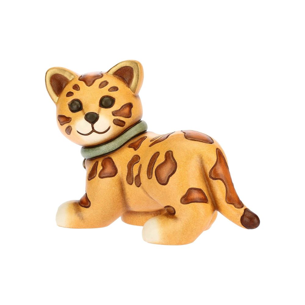 Thun - gatto bengala in ceramica 11cm - Senza Scatolo