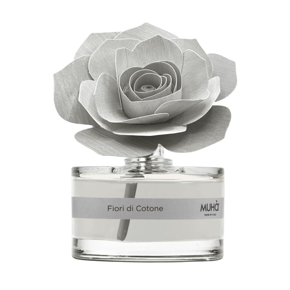 Muhà - profumatore d'ambiente rosa diffuser - fiori di cotone 50ml