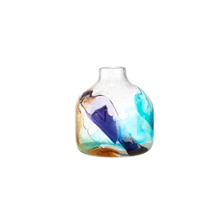 L'oca nera - vaso piccolo in vetro 21x21 cm