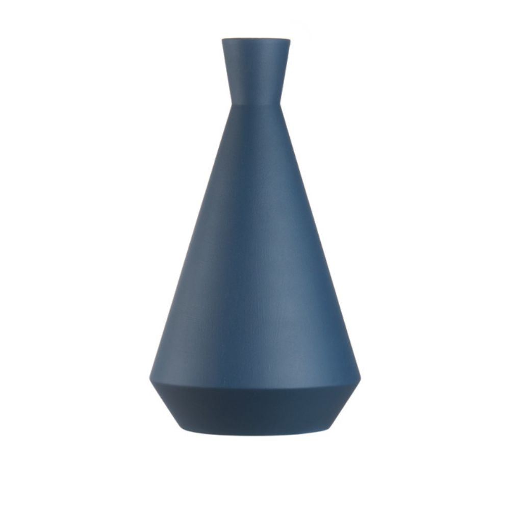 L'oca nera - vaso medio blu in ceramica Ø20cm x 35cmh