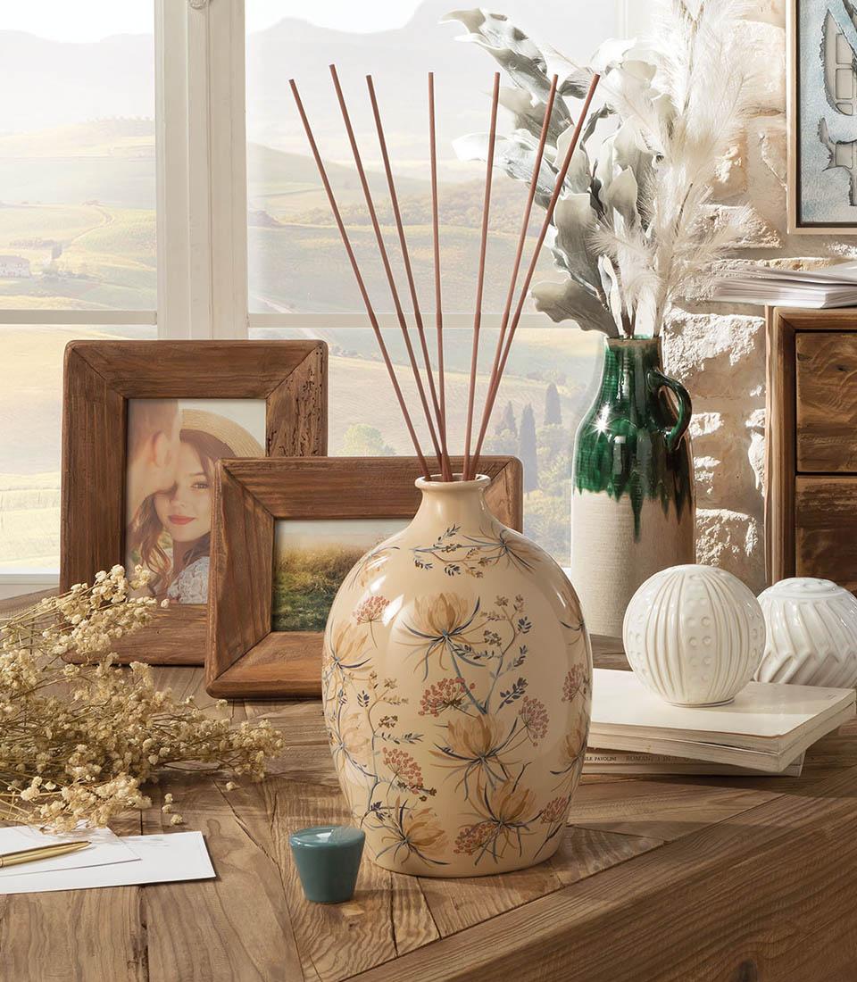 L'oca nera - profumatore ambiente dafne in ceramica con bastoncini profumazione esclusa 2.9 litri 16x26,5 cm