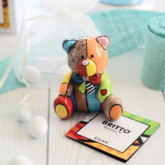 Egan - Statuina Orso by Britto in Ceramica 7x8cm