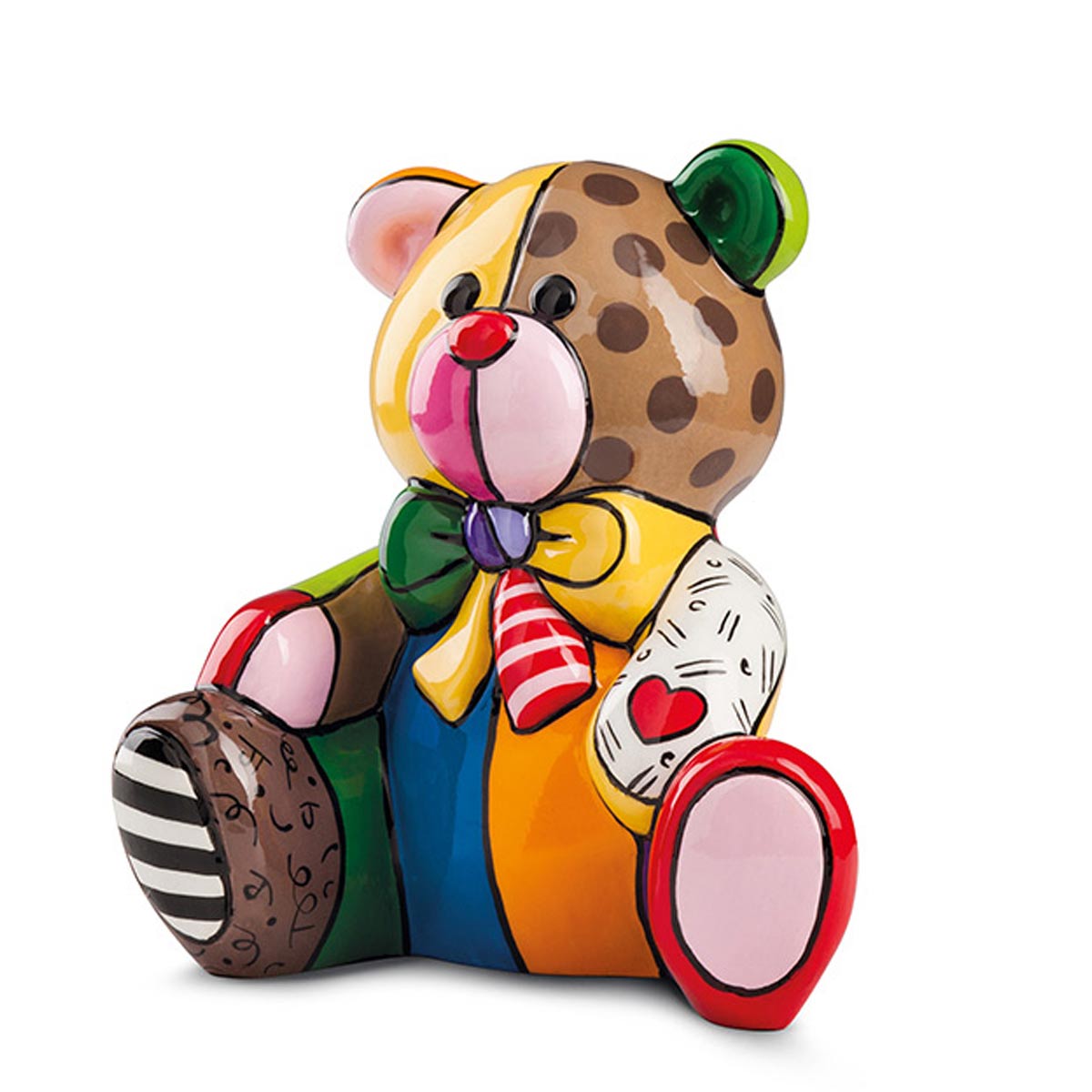 Egan - Statuina Orso by Britto in Ceramica 10x11cm