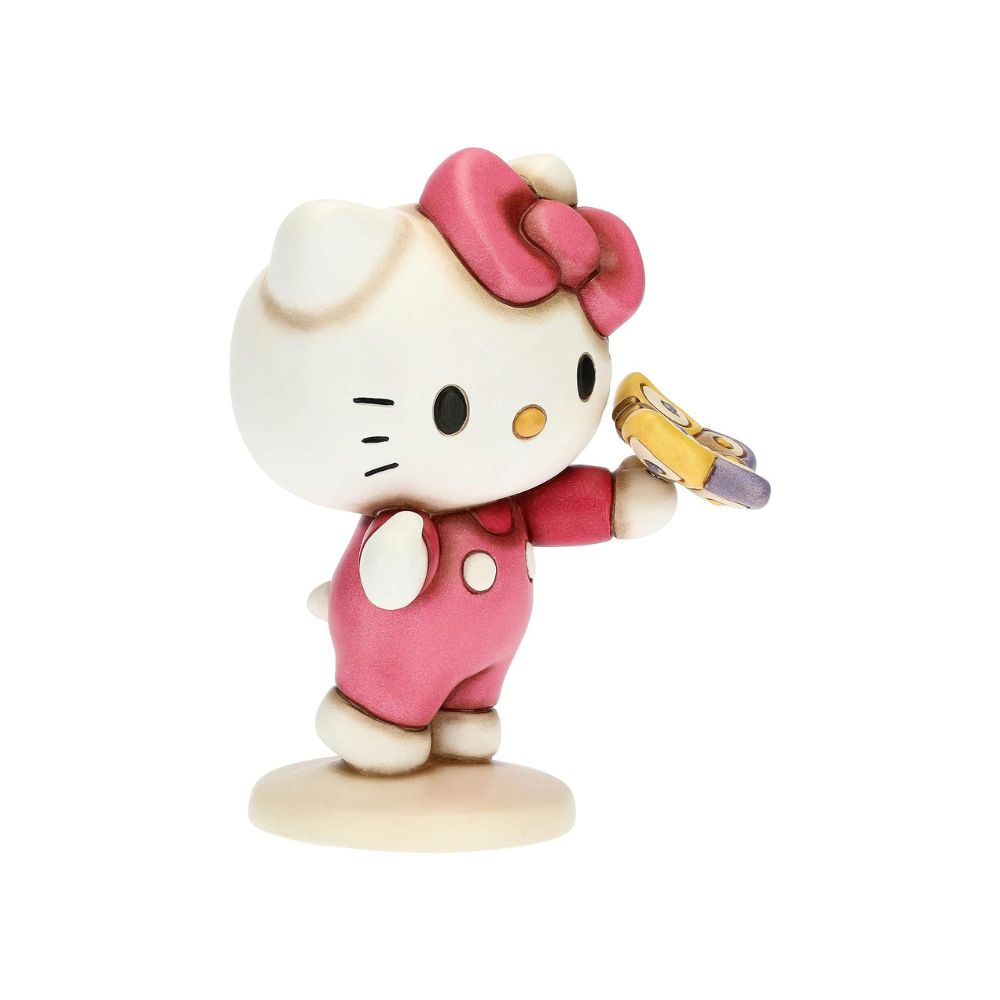 Thun - hello kitty con farfalla in ceramica 20cm - Senza Scatolo