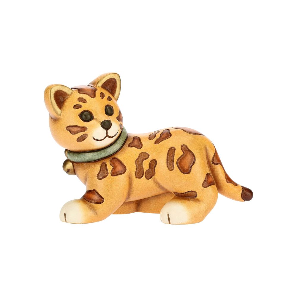 Thun - gatto bengala in ceramica 11cm - Senza Scatolo