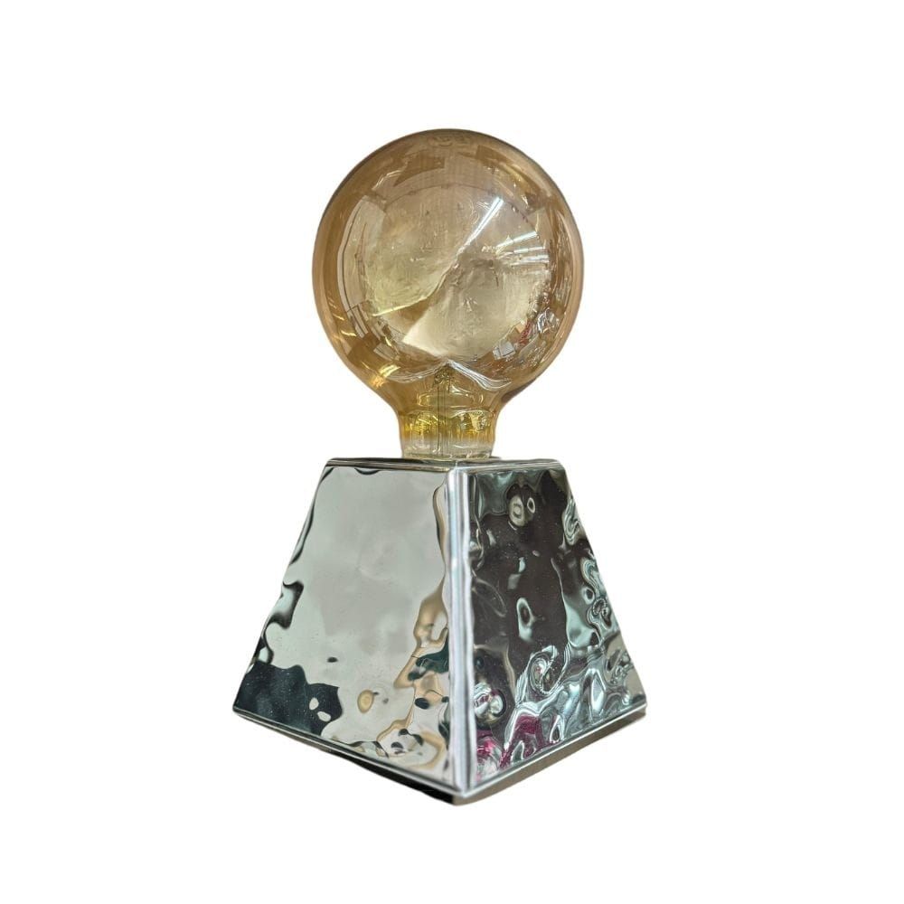 Sequenze - Lampada da Tavolo argento 10x10 cm