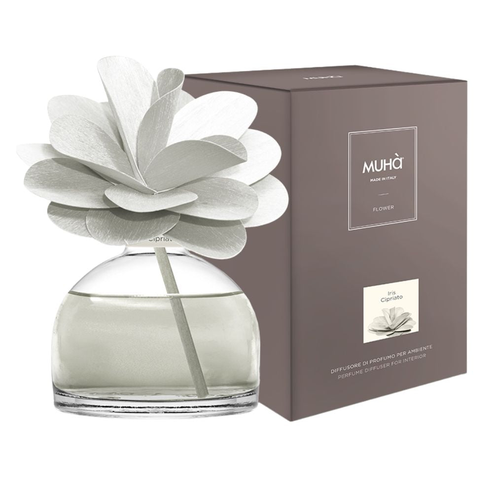 Muhà - profumatore d'ambiente flower diffuser - iris cipriato 200ml