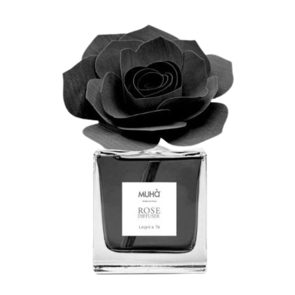 Muhà - profumatore d'ambiente rosa diffuser - legno e Tè 100ml