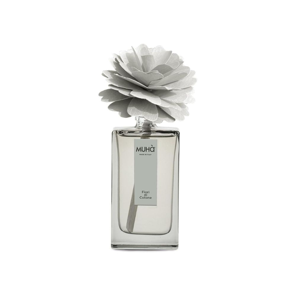 Muhà - profumatore d'ambiente peonia diffuser - fior di cotone 100 ml