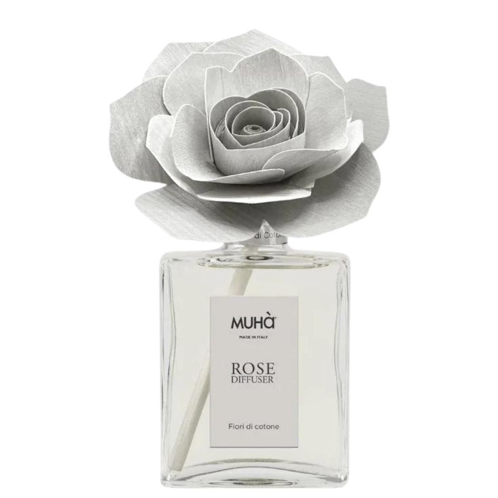Muhà - profumatore d'ambiente rosa diffuser - fiori di cotone 200ml