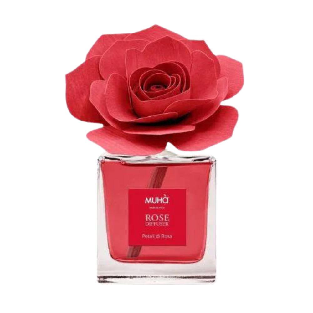Muhà - profumatore d'ambiente rosa diffuser - petali di rosa 100ml