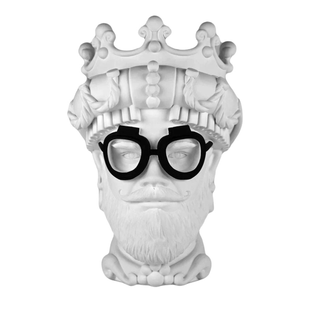 Baci Milano - Scultura Cameo Decorativo Hipster Bianco collezione Sagrada Familia 14cm