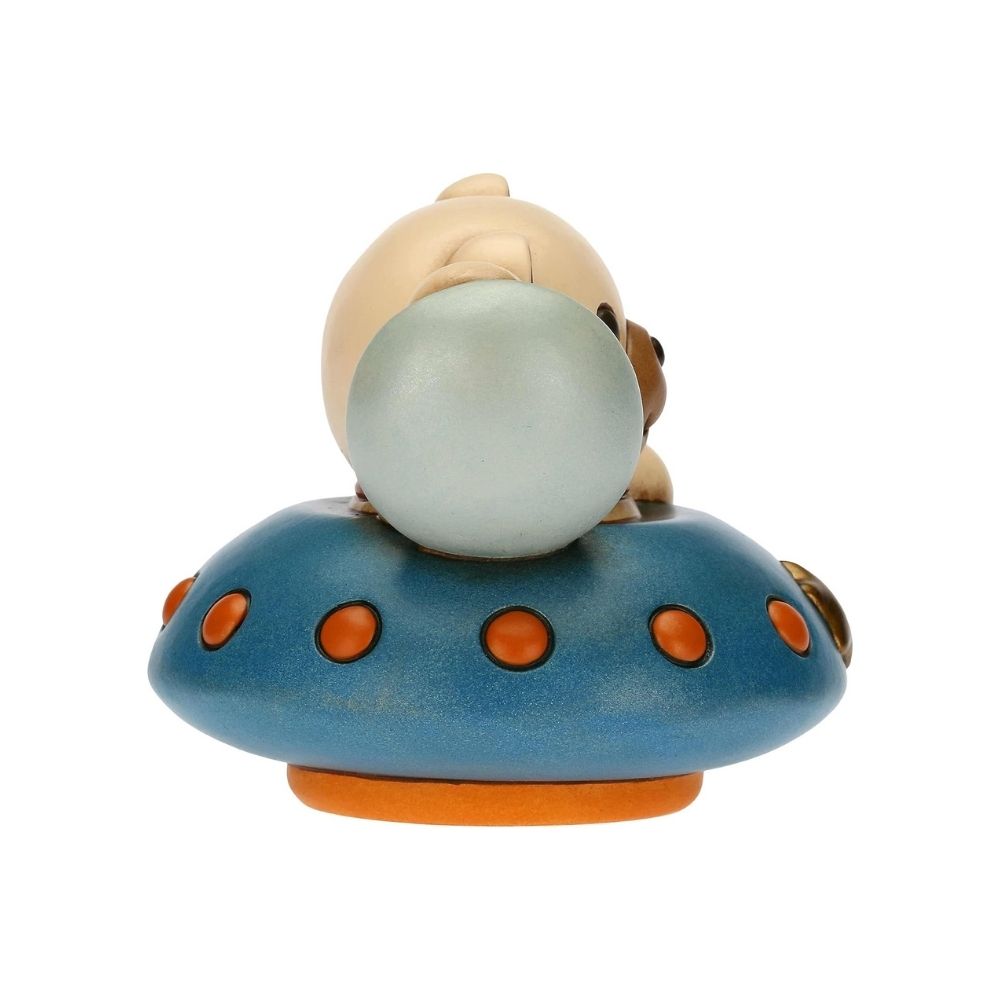 Thun - teddy astronauta su navicella in ceramica 7cm - Senza Scatolo