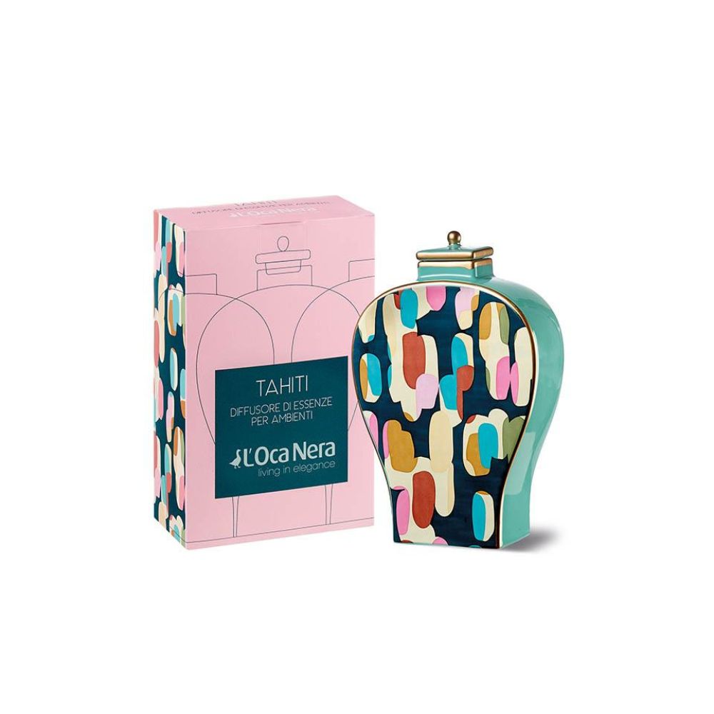 L'oca nera - diffusore ambiente in ceramica 13cm x 5.5cm x 20cmh 0.7L