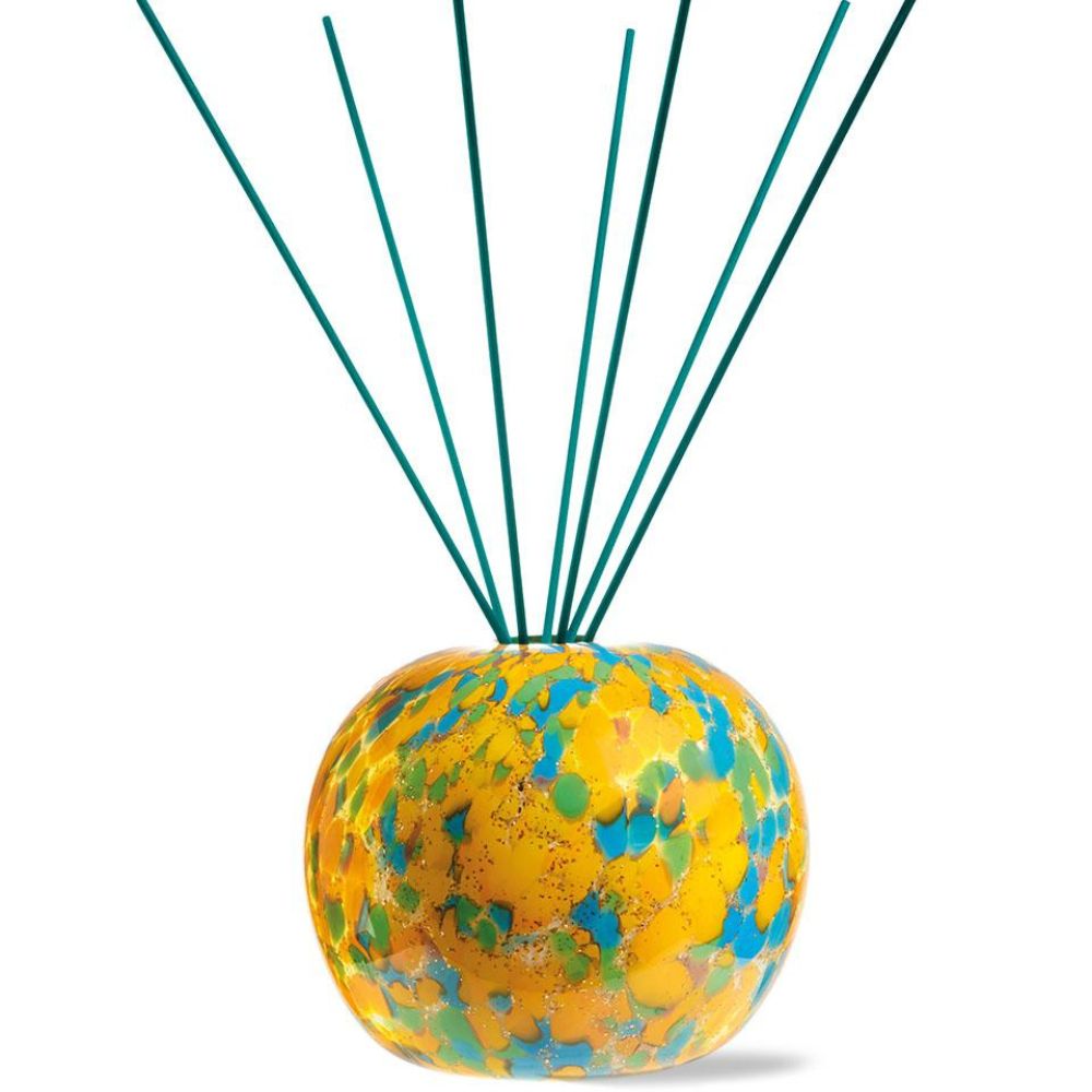 L'oca nera - vaso profumatore mercurio in vetro Ø17.5cm x 15cm