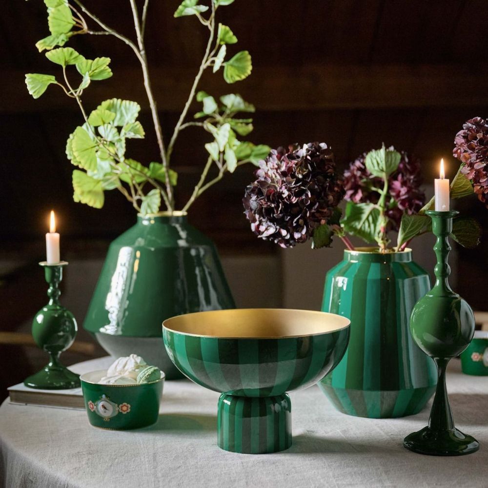 Pip Studio - vaso verde in metallo 29 cm