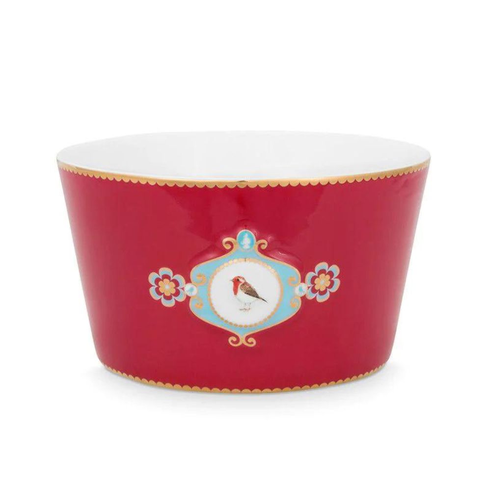 Pip Studio - Ciotola Love Birds in porcellana Rossa 15 cm