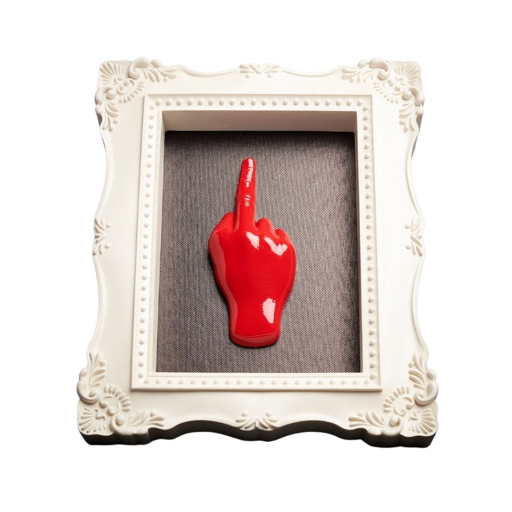 Blogo Firenze - frame quadro decorativo Finger Red 19,5 cm x 25 cm
