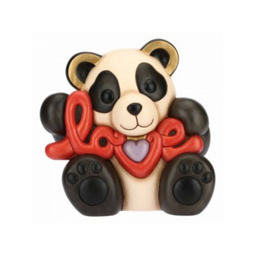 Thun - panda love maxi in ceramica 30cm - Senza Scatolo