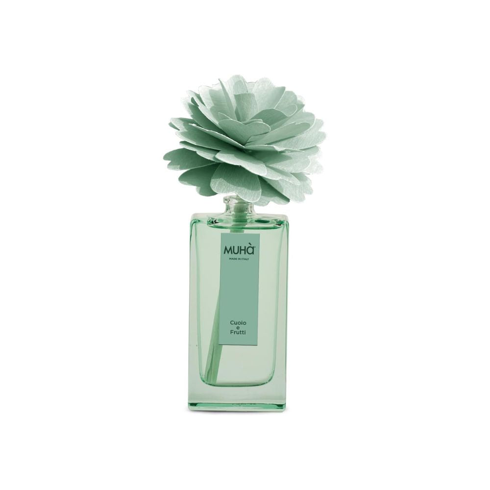 Muhà - profumatore d'ambiente peonia diffuser - cuoio e frutti 50ml