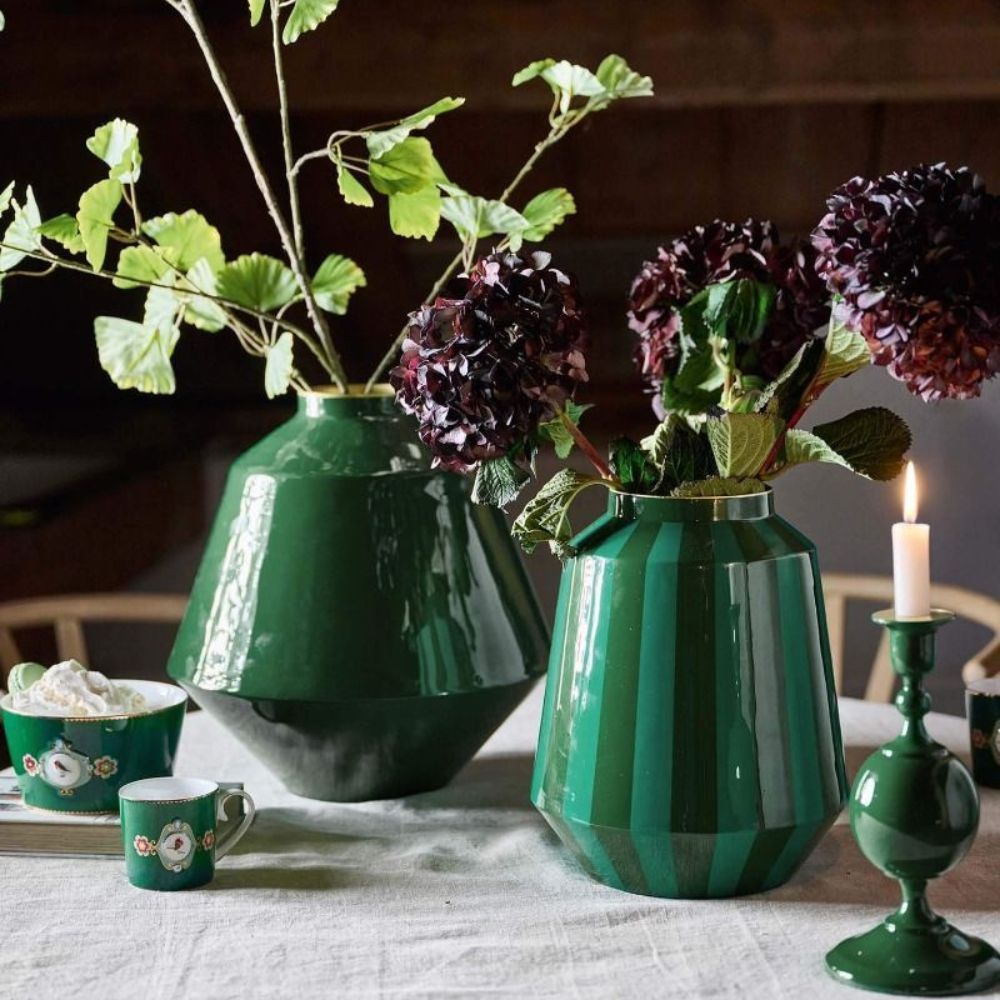 Pip Studio - vaso verde in metallo 29 cm