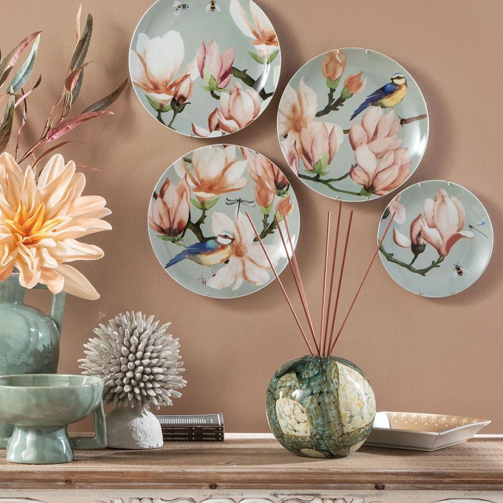 L'oca nera - vaso profumatore in vetro Ø17.5cm x 15cm