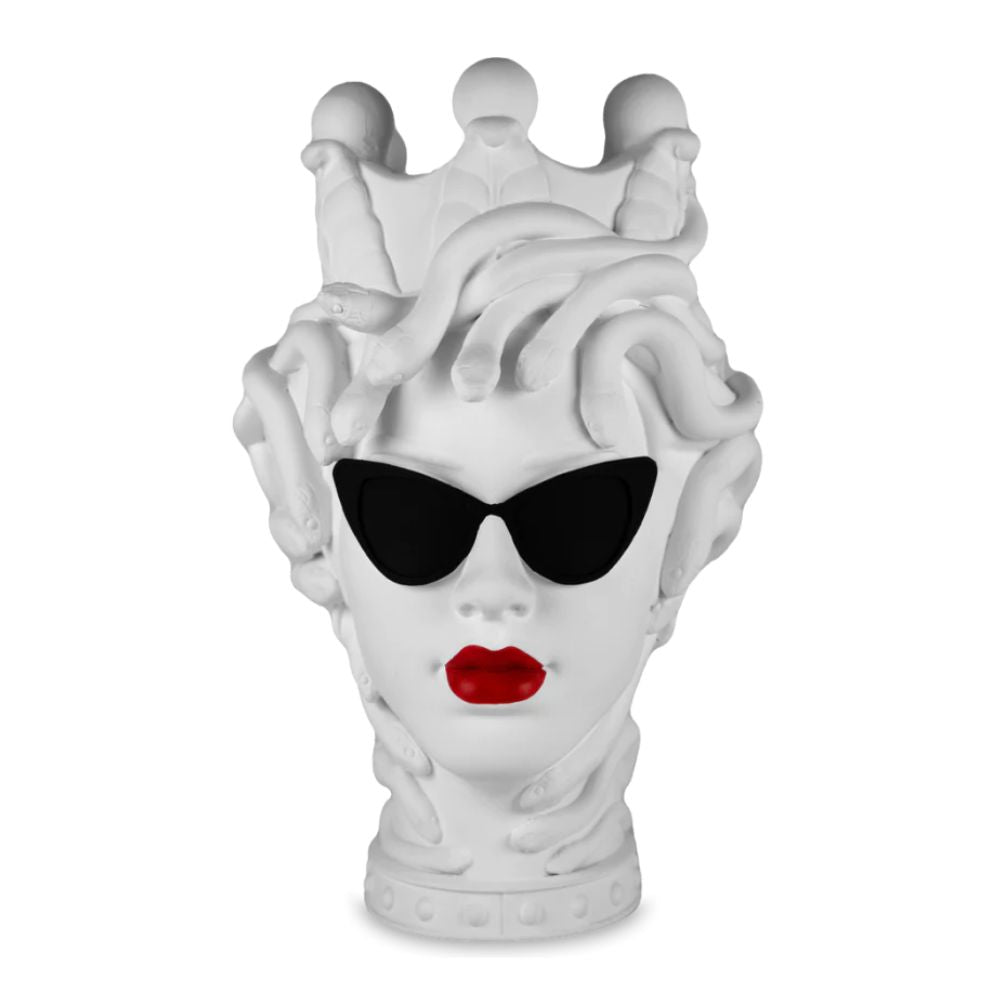 Baci Milano - Scultura Cameo Decorativo La Vipera Bianco collezione Sagrada Familia 14cm
