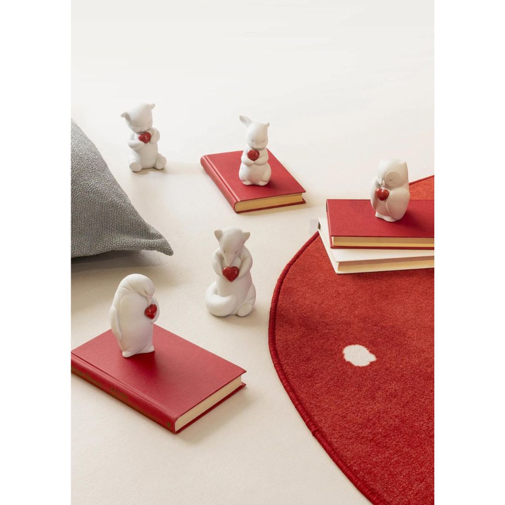 Lladrò - scultura Puffy Coniglio generoso bianco 11cm