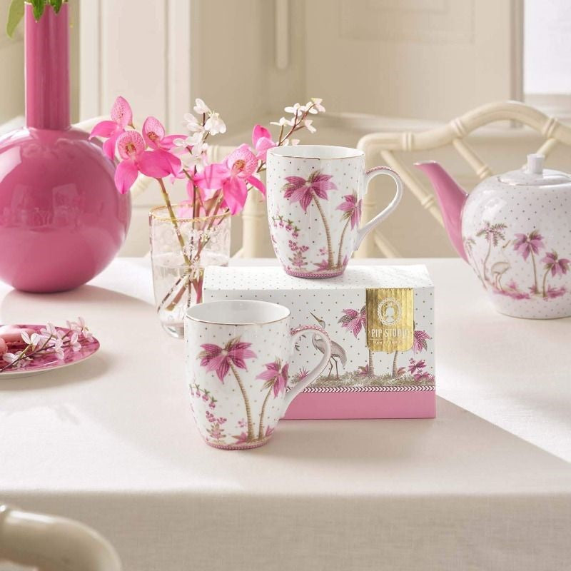 Pip Studio - set da 2 tazze in porcellana jolie 350ml