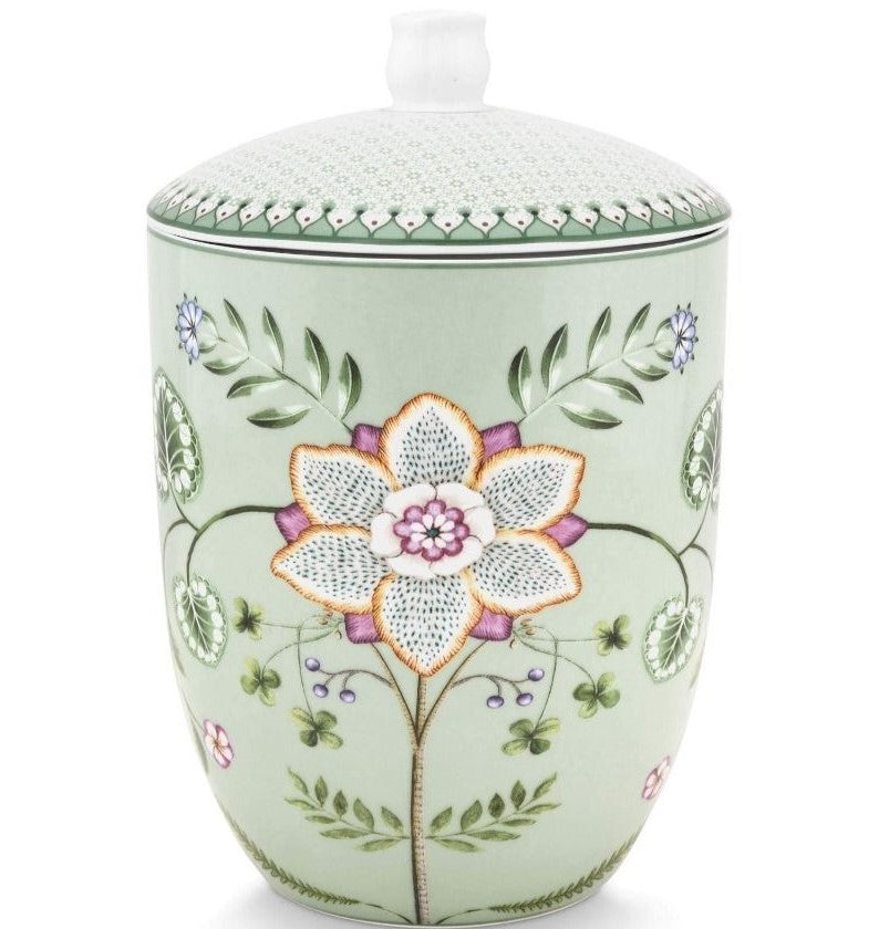 Pip Studio - barattolo portaoggetti Lily&Lotus verde chiaro 20cm
