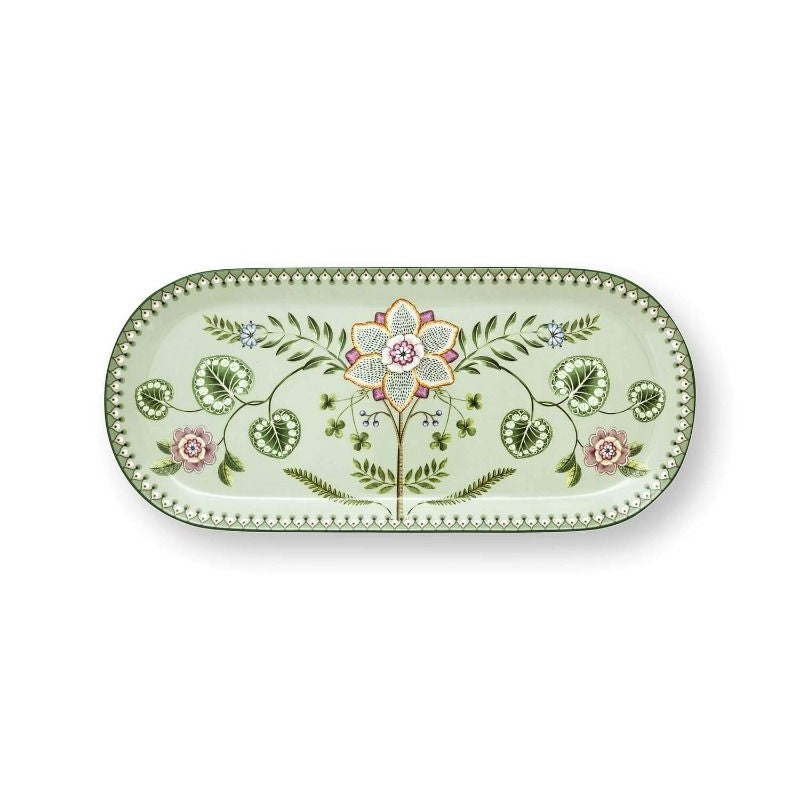 Pip Studio - Vassoio per torta rettangolare Lily&Lotus verde chiaro 33cm