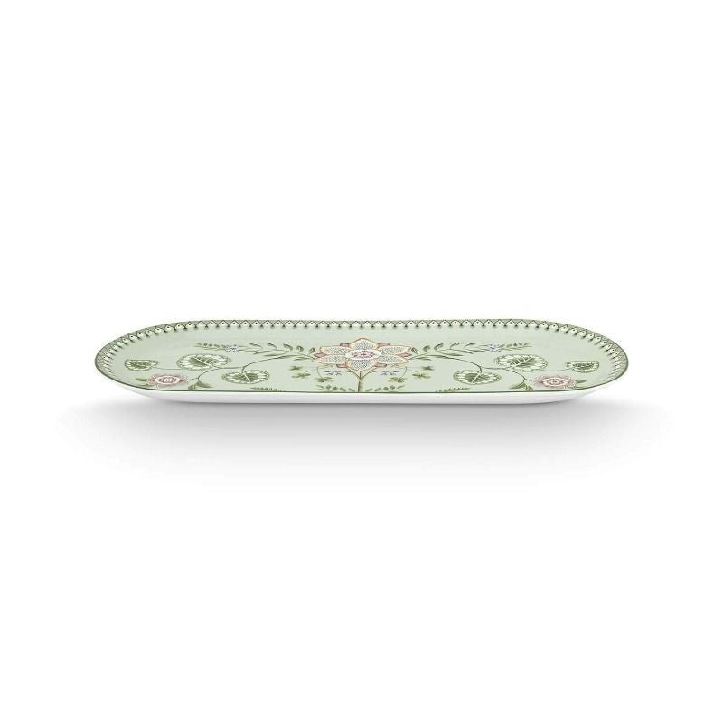Pip Studio - Vassoio per torta rettangolare Lily&Lotus verde chiaro 33cm