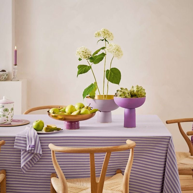 Pip Studio - Vassoio alto in metallo lilla opaco 23cm