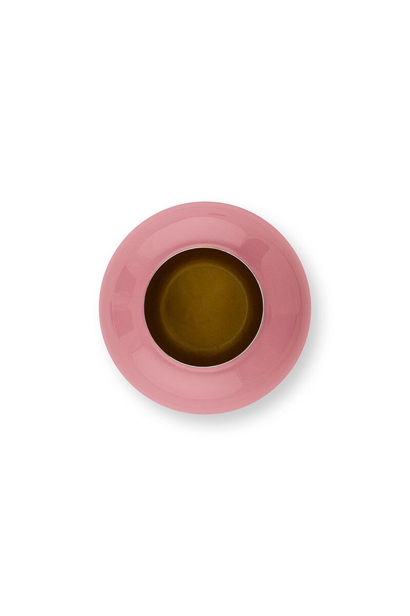 Pip Studio - Mini Vaso Ovale in metallo Rosa Antico 14 cm